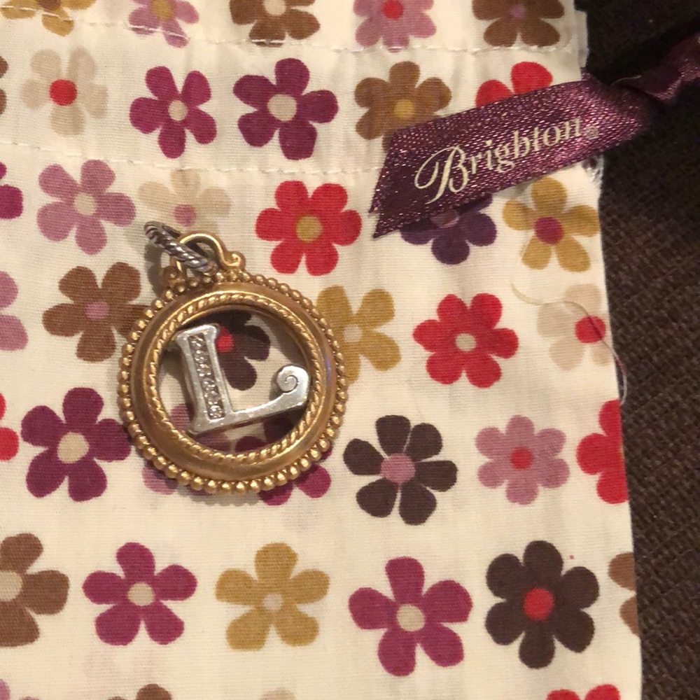 Brighton Two-Tone “L” Initial Charm